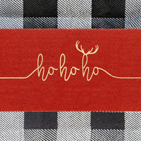Ho Ho Ho Natural Coir Doormat