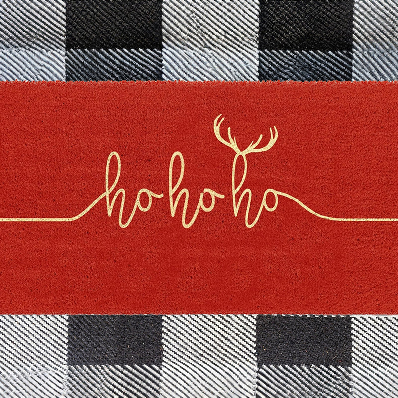 Ho Ho Ho Natural Coir Doormat