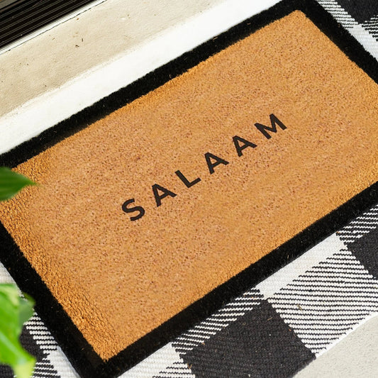 Peaceful Greeting Natural Coir Doormat