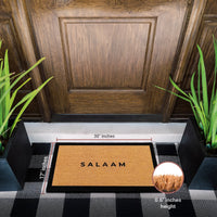 Peaceful Greeting Natural Coir Doormat