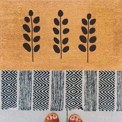 Silhouette Garden Natural Coir Doormat