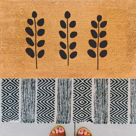 Silhouette Garden Natural Coir Doormat