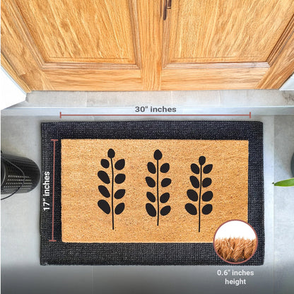Silhouette Garden Natural Coir Doormat