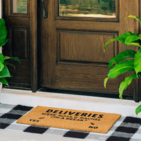 Delivery Dilemma Natural Coir Doormat