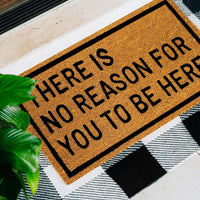 Unwarranted Arrival Natural Coir Doormat