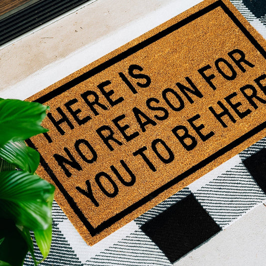 Unwarranted Arrival Natural Coir Doormat