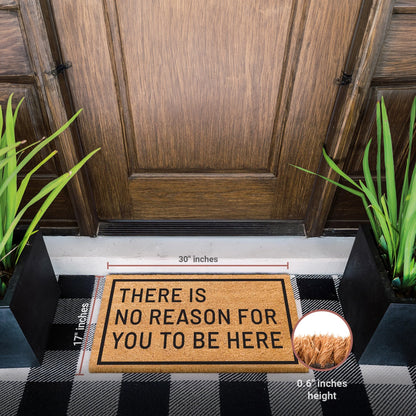 Unwarranted Arrival Natural Coir Doormat