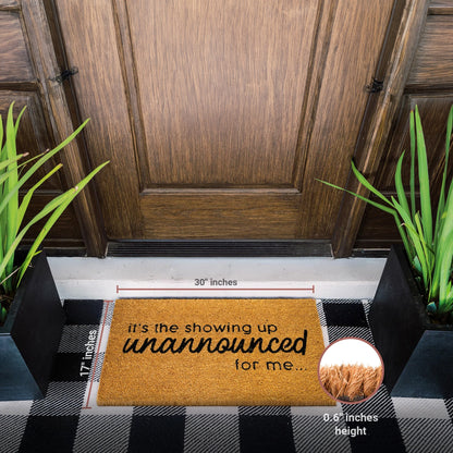 Spur-of-the-Moment Natural Coir Doormat