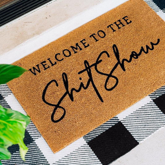 Shitshow Natural Coir Doormat