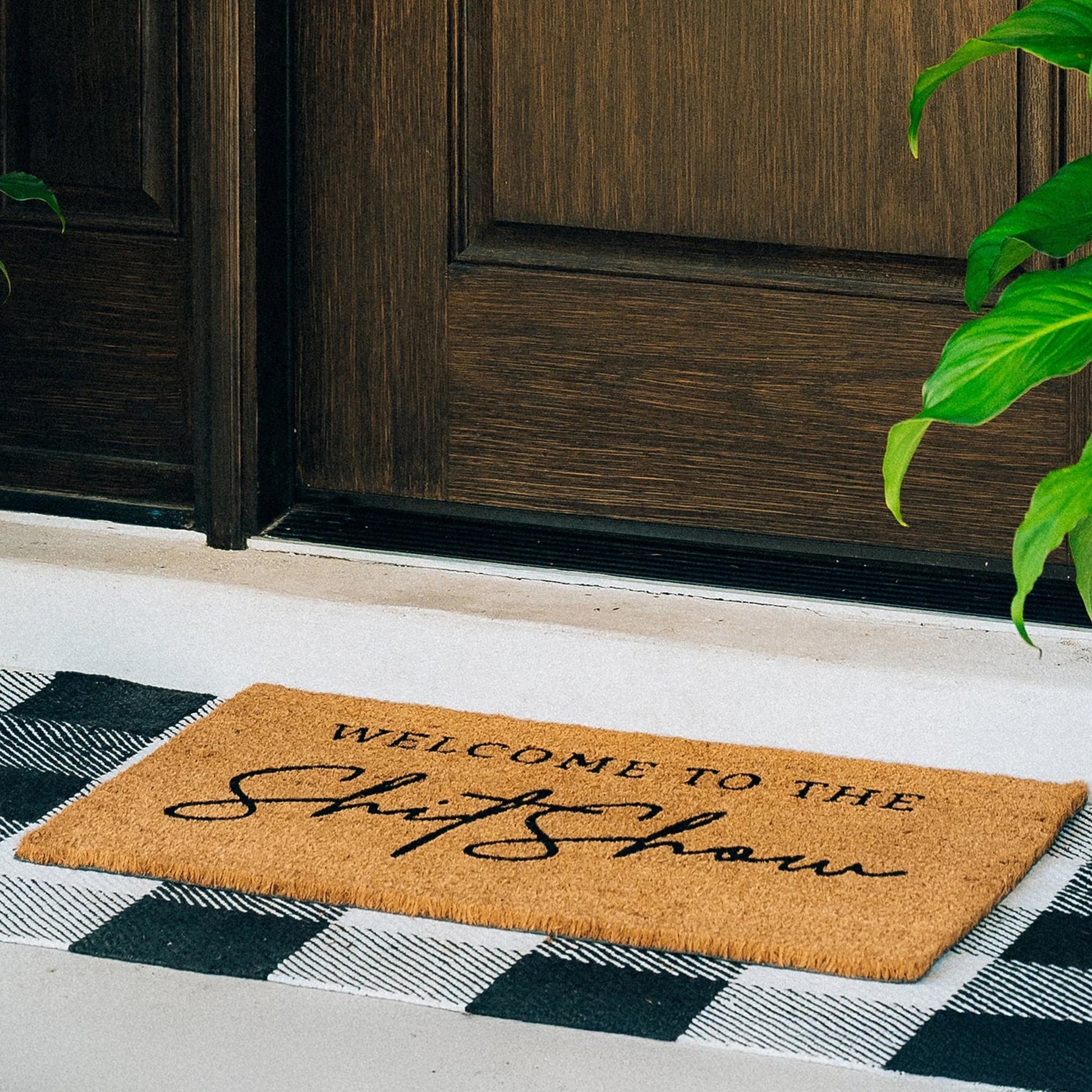 Shitshow Natural Coir Doormat