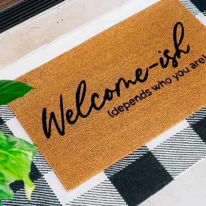 Welcome-ISH Natural Coir Doormat