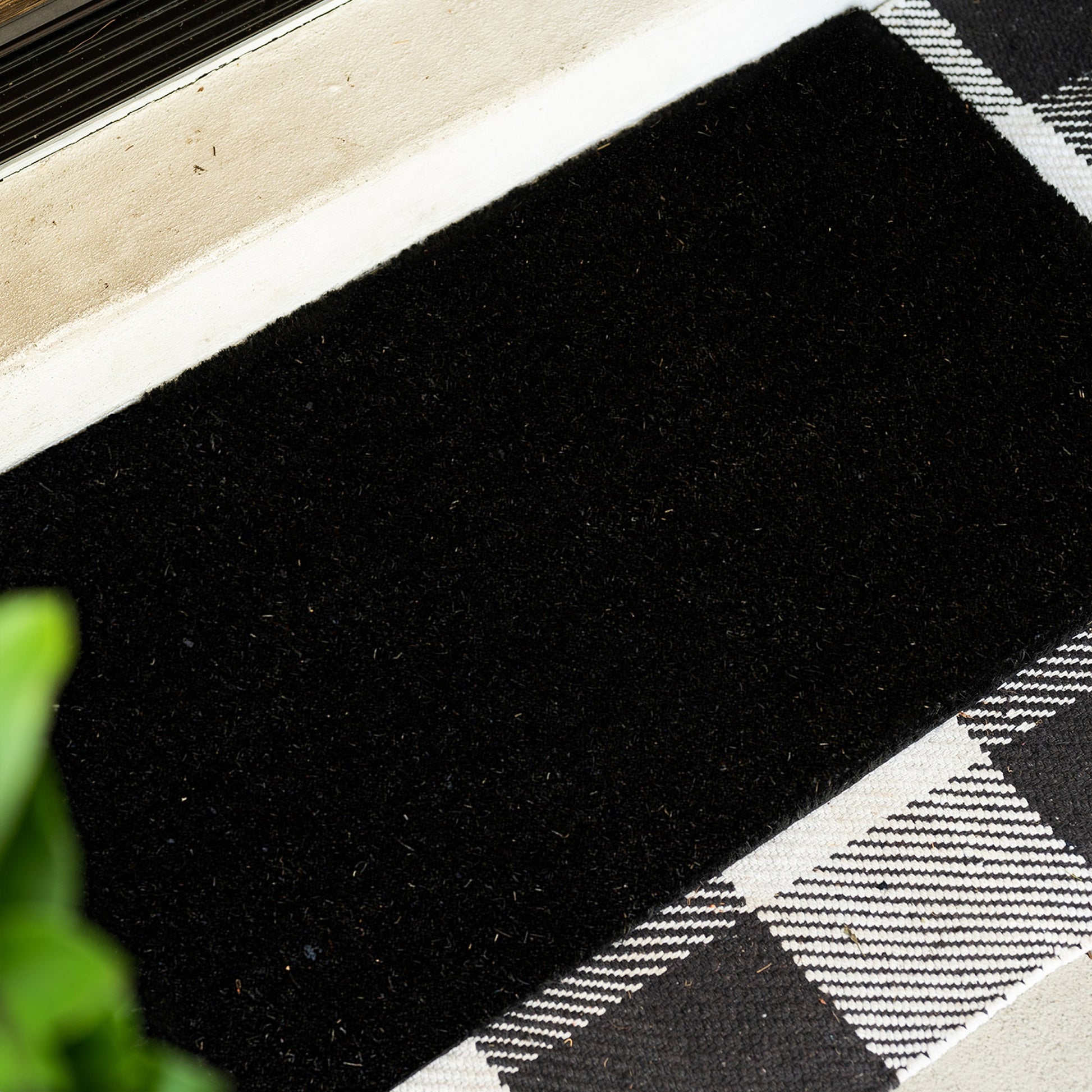Black Natural Coir Doormat