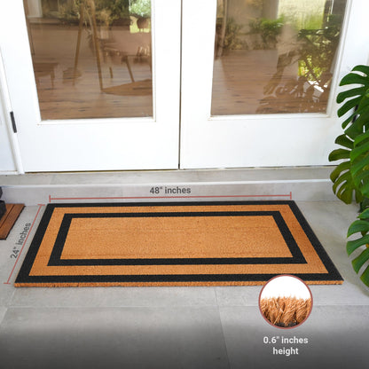 Borderline Natural Coir Doormat - 24x48