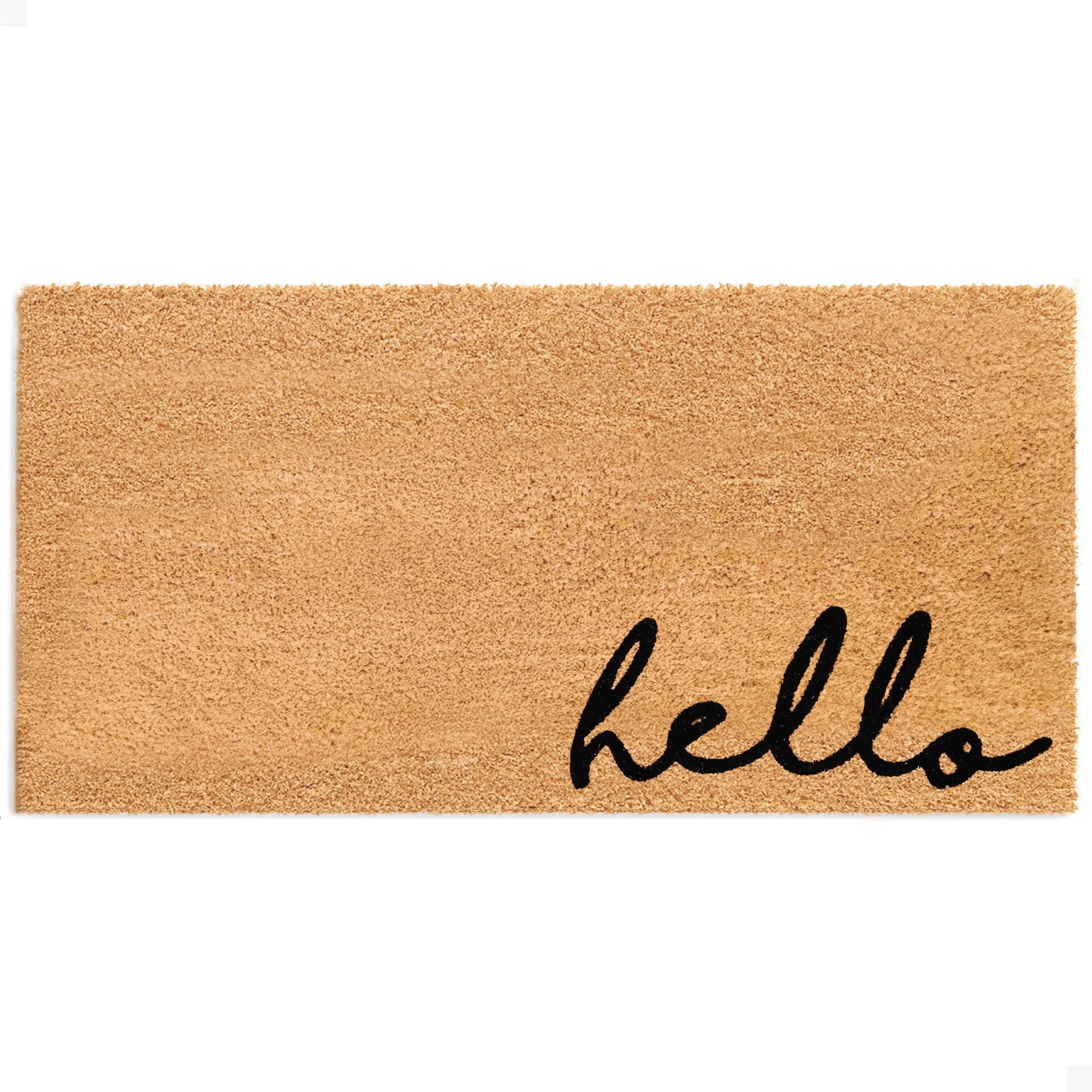 Meet and Greet Natural Coir Doormat - 24x48
