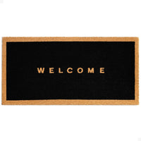 Welcome Canvas Natural Coir Doormat - 24x48