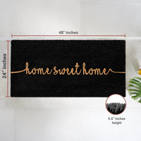 Rustic Greet Natural Coir Doormat - 24x48