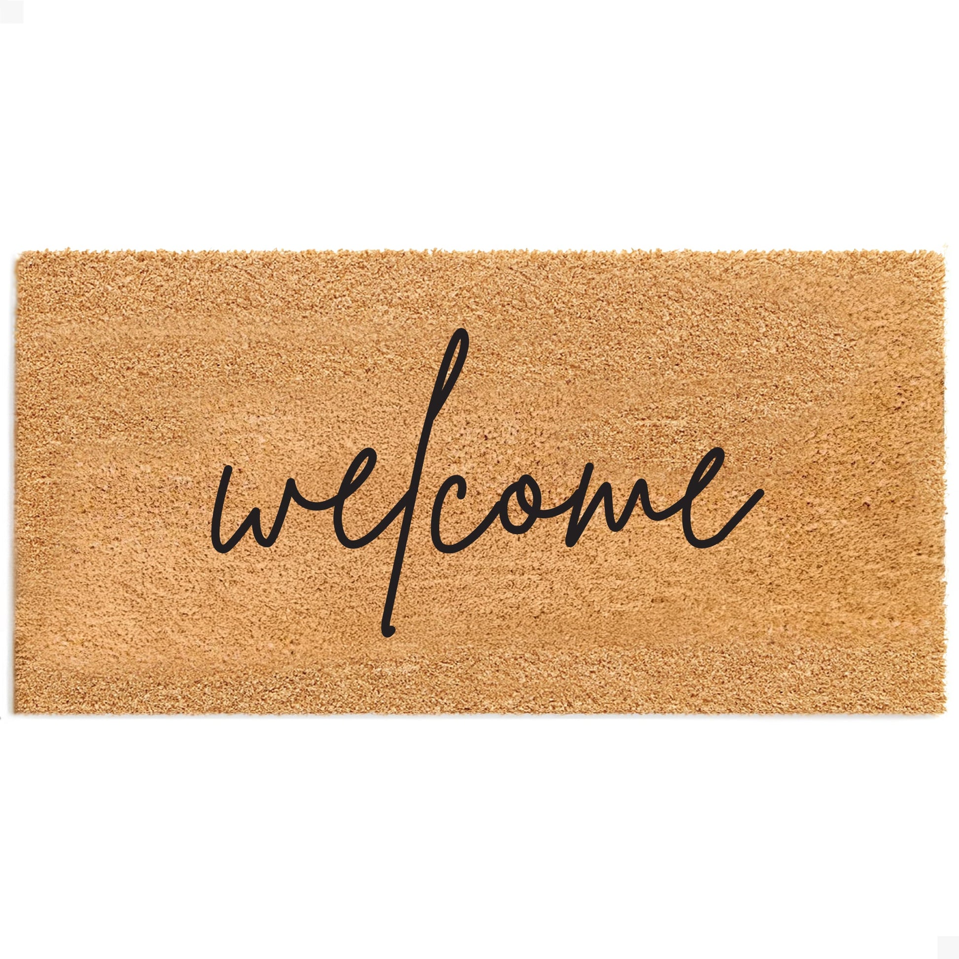 Warm Welcome Natural Coir Doormat - 24x48