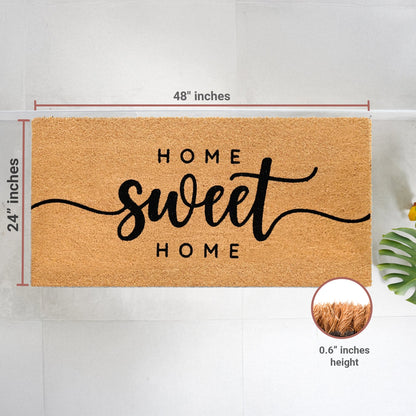 Sweet Home Natural Coir Doormat - 24x48