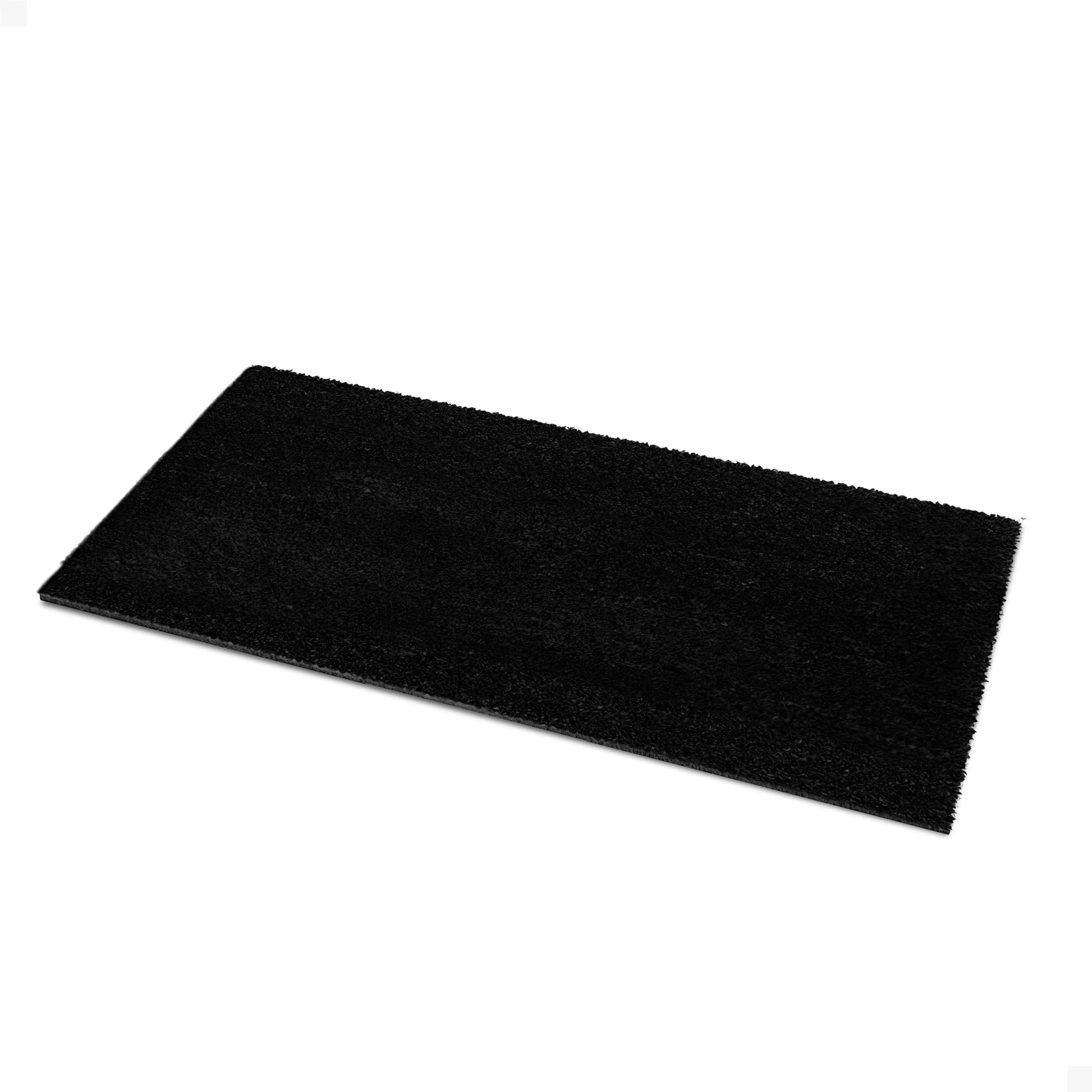 Black Natural Coir Doormat - 24x48