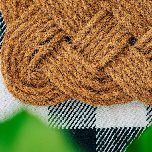 Rope Knot Natural Woven Doormat