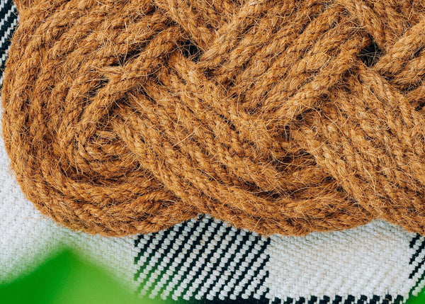 Rope Knot Natural Woven Doormat