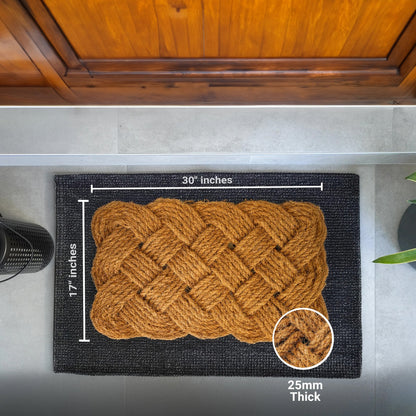 Rope Knot Natural Woven Doormat