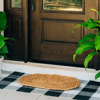 Rope Oval Natural Woven Doormat