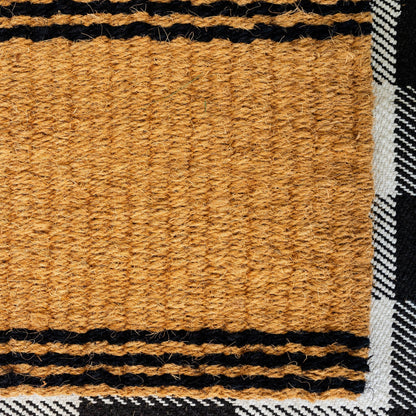 Rope Stripe Natural Woven Doormat