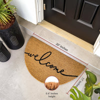 Lunar Welcome Natural Coir Doormat