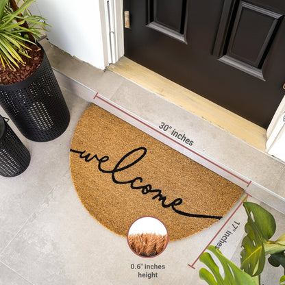 Lunar Welcome Natural Coir Doormat