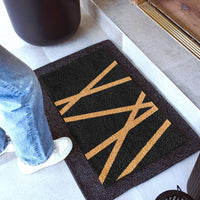 Metro Angles Natural Coir Doormat - 17x30