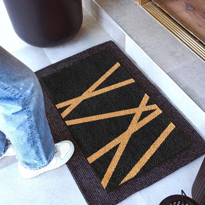 Metro Angles Natural Coir Doormat - 17x30