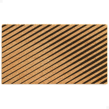 Linear Motion Natural Coir Doormat - 17x30