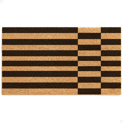 Offset Order Natural Coir Doormat - 17x30