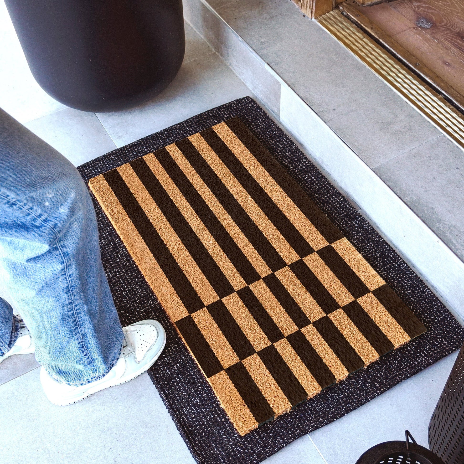 Offset Order Natural Coir Doormat - 17x30