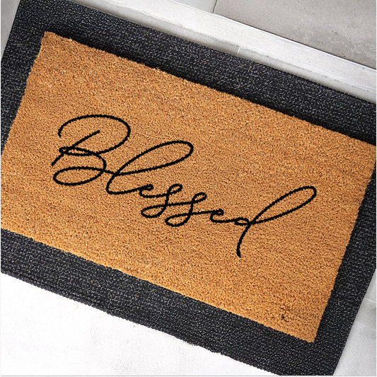 blessed Natural Coir Doormat - 17x30