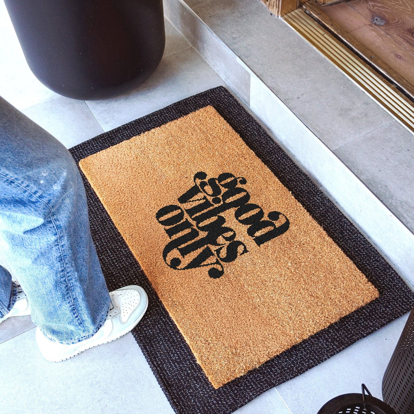 Good Vibes Only Natural Coir Doormat - 17x30