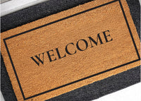 Classic Welcome Natural Coir Doormat - 17x30