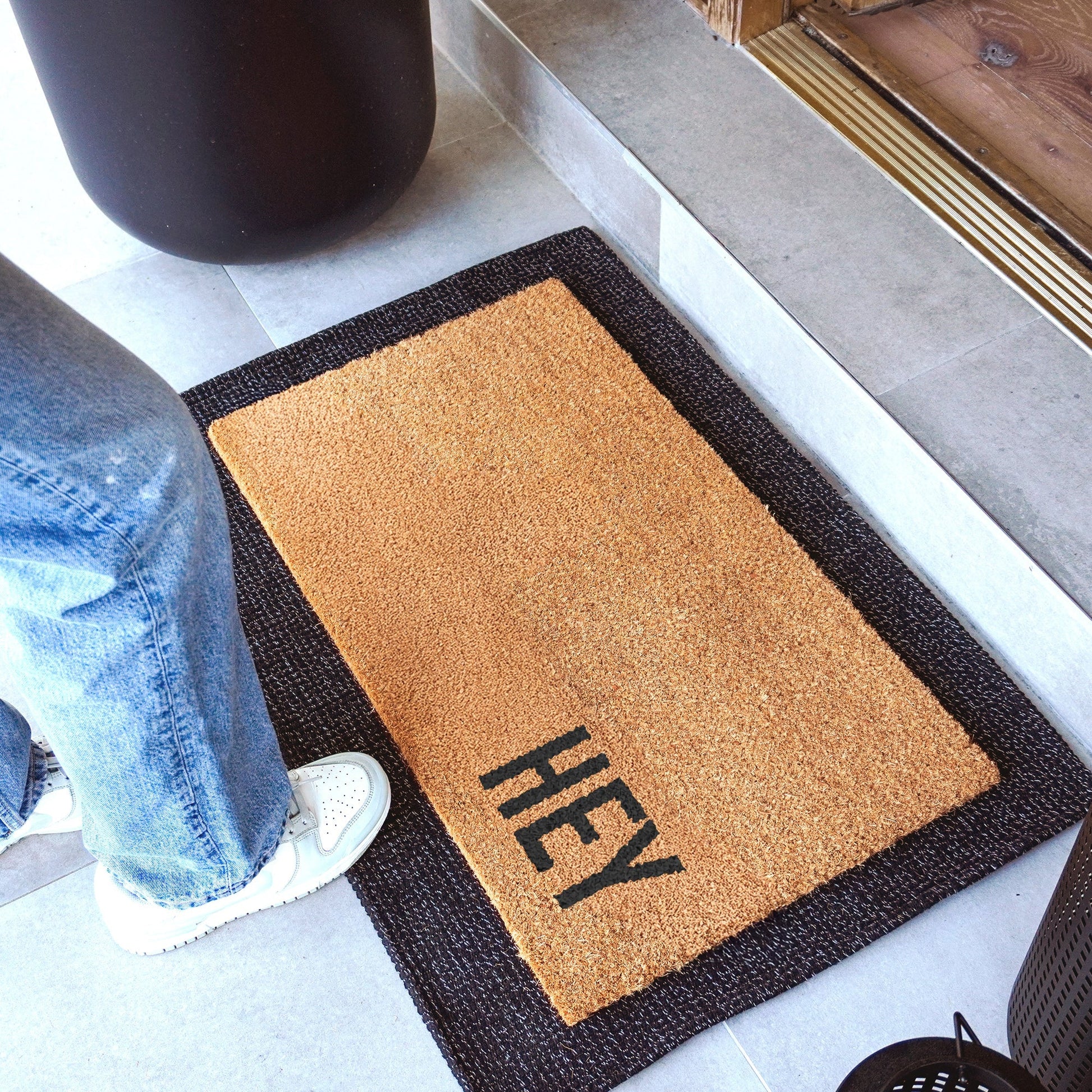 Hey Natural Coir Doormat - 17x30
