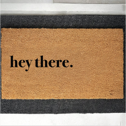 hey there. Natural Coir Doormat - 17x30