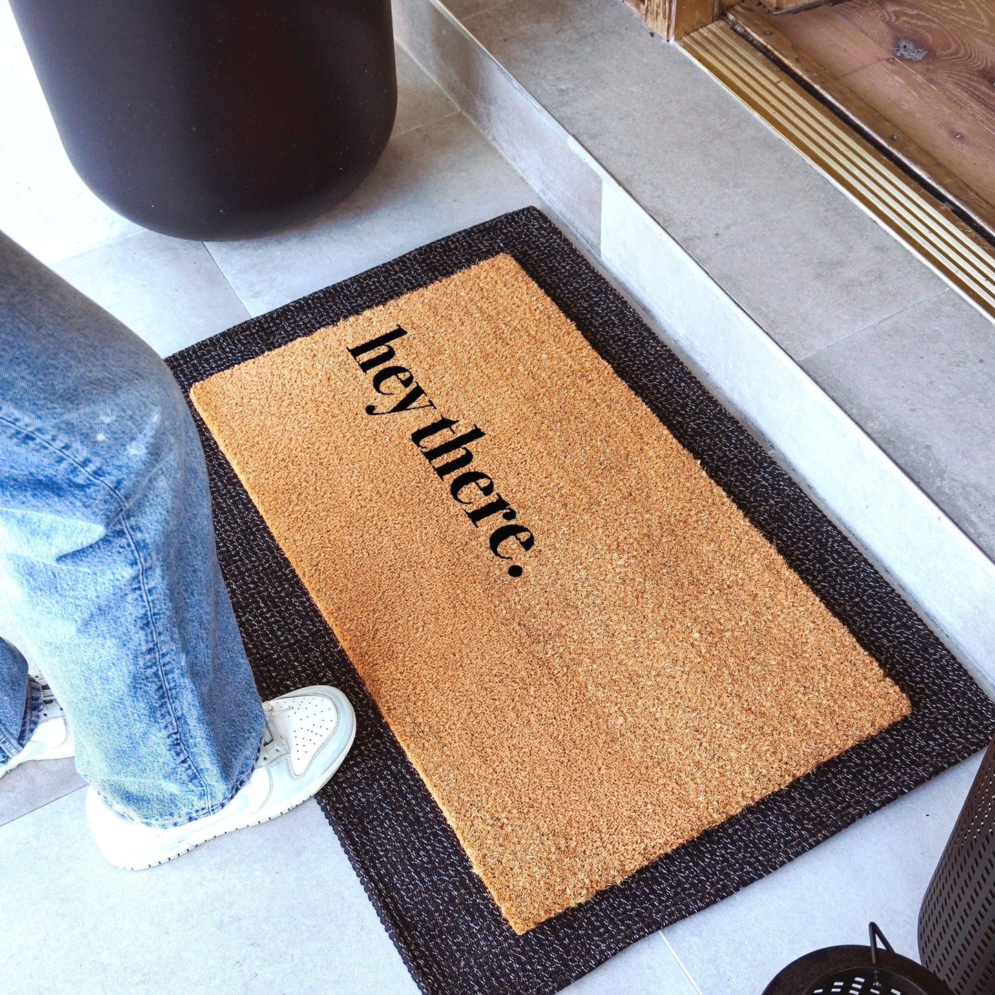 hey there. Natural Coir Doormat - 17x30
