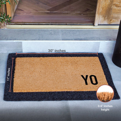 YO Natural Coir Doormat - 17x30