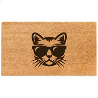 Whiskers Swag Natural Coir Doormat