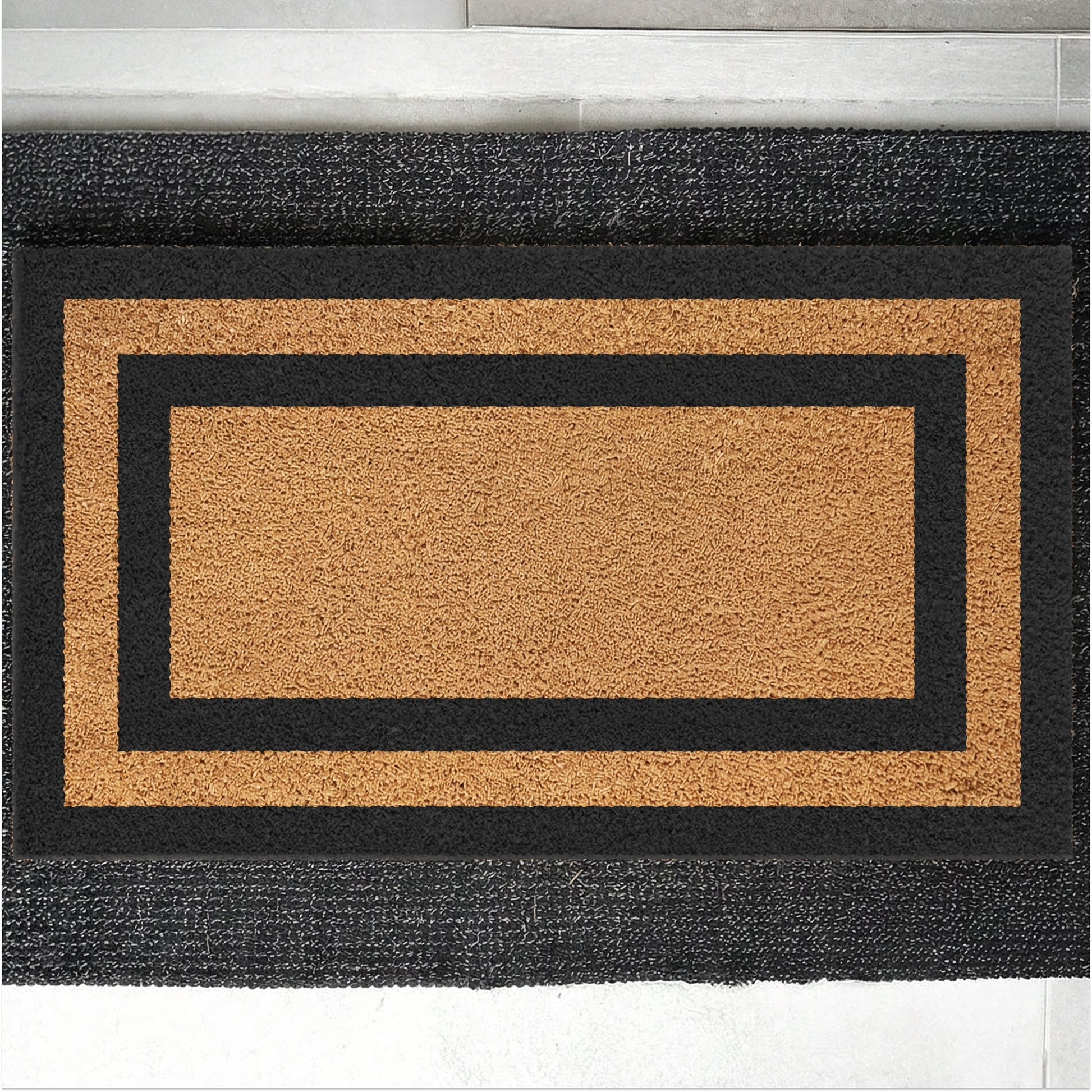 Borderline Natural Coir Doormat - 17x30