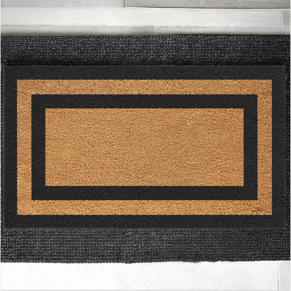 Borderline Natural Coir Doormat - 17x30