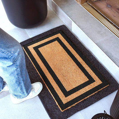 Borderline Natural Coir Doormat - 17x30