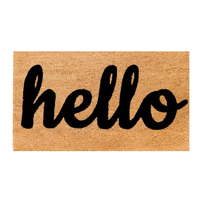 hello Natural Coir Doormat