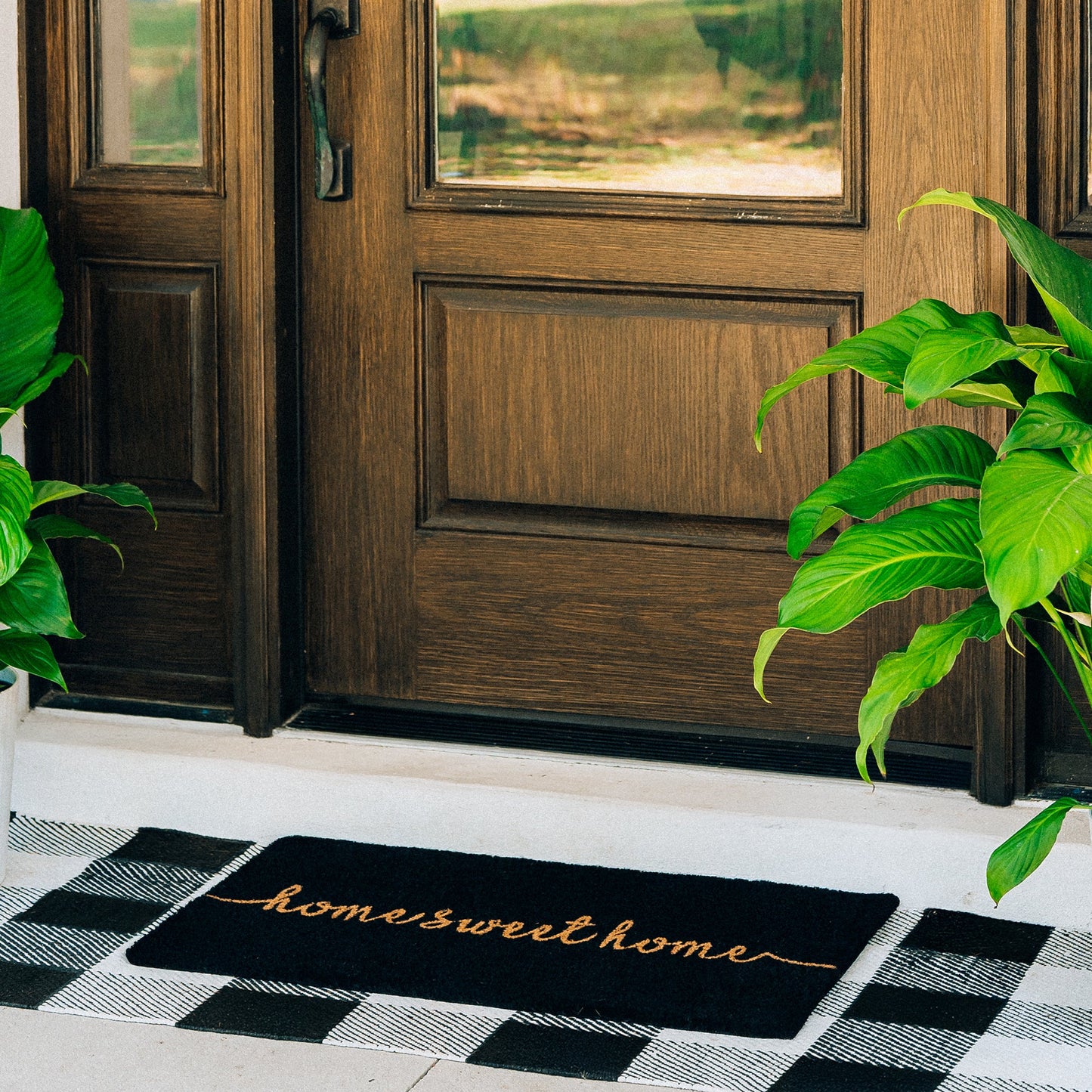 Rustic Greet Natural Coir Doormat - 17x30