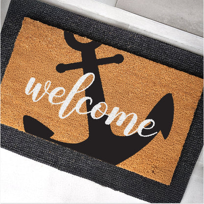 Welcome Aboard Natural Coir Doormat - 17x30