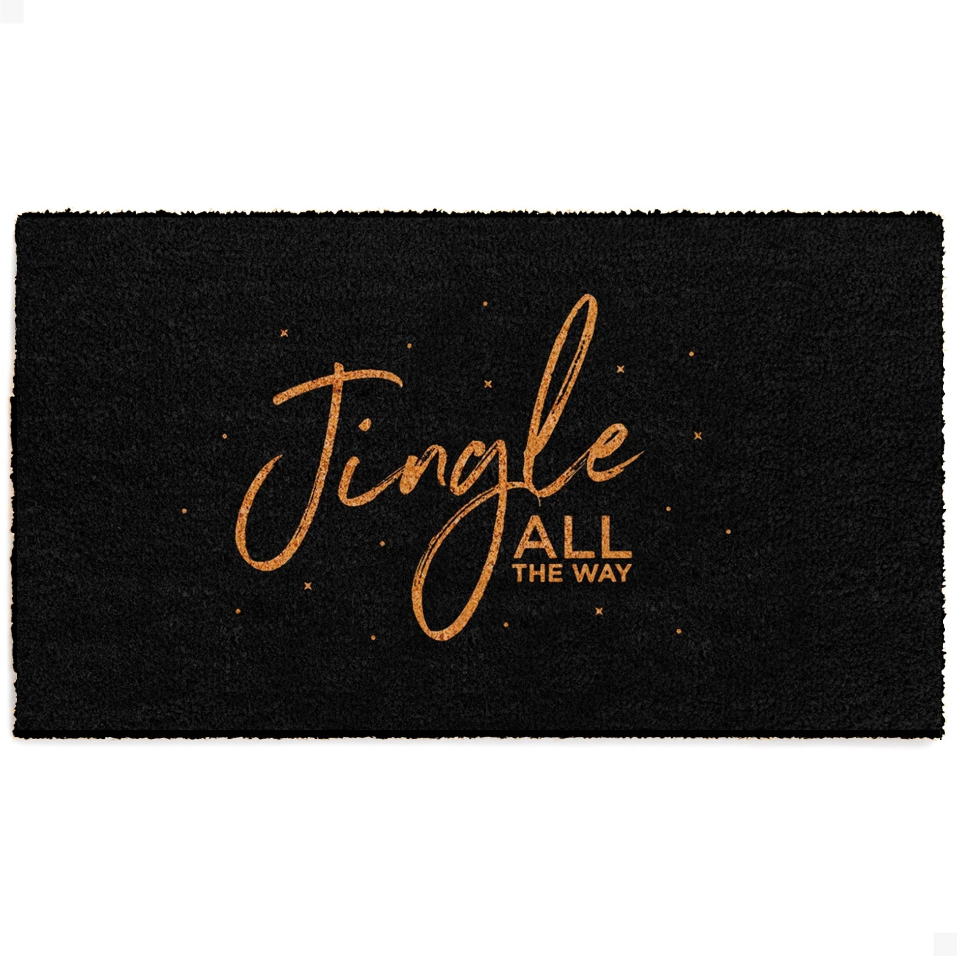 Midnight Jingle Natural Coir Doormat